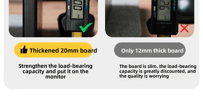 Modular Black Walnut Monitor Riser