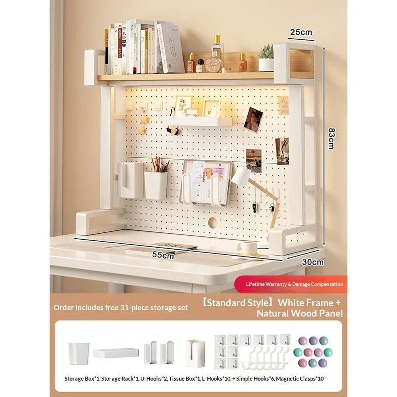 Pegboard Desktop Shelf Organizer