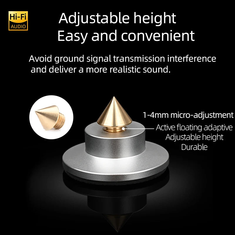 HiFi Speaker Spike Stand Foot Pads (4-Pack)