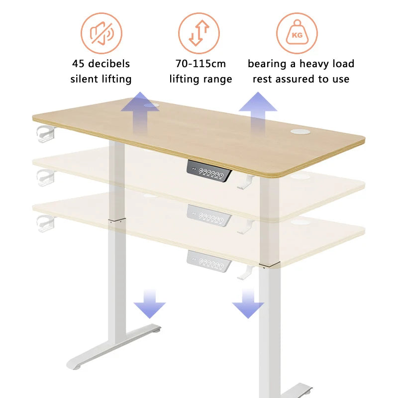 Motorized Electric Sit-Stand Computer Desk