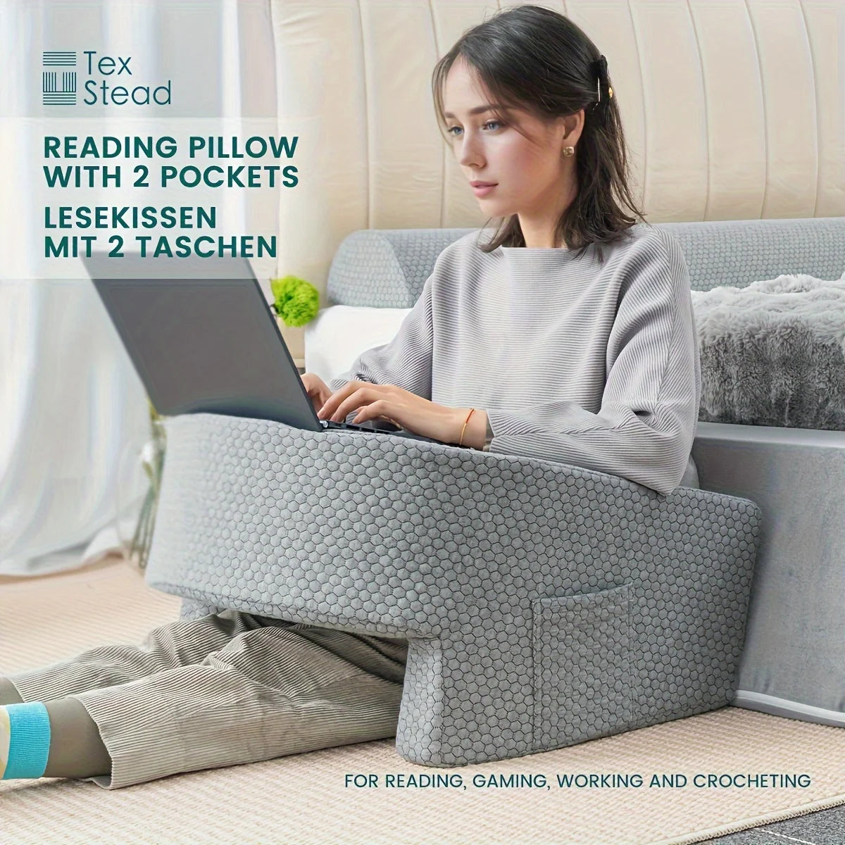 XL Memory Foam Bed Rest Pillow