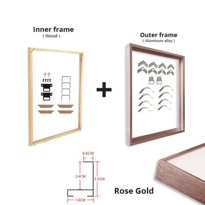 Metal and Wood Canvas Frame Kit