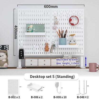 No-Drill Desktop Pegboard Organizer