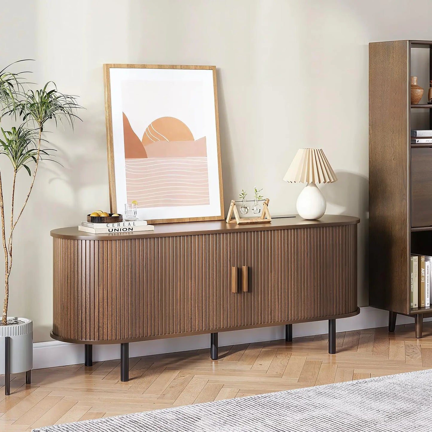 Emberly Sliding Door TV Console