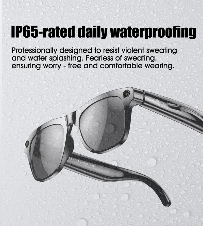4K AI Smart Glasses with Camera & Translator