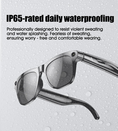 4K AI Smart Glasses with Camera & Translator