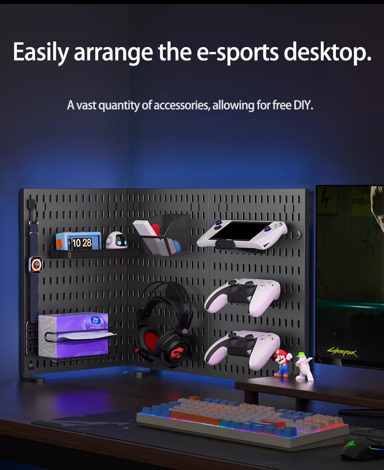 Desktop Standing Pegboard Organizer