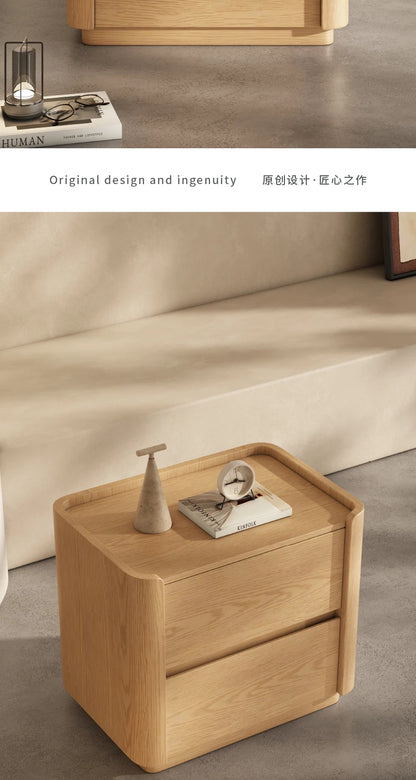 Modern Bedside Table with Integrated Storage