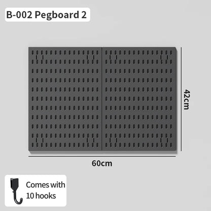 No-Holes Wall Pegboard Organizer