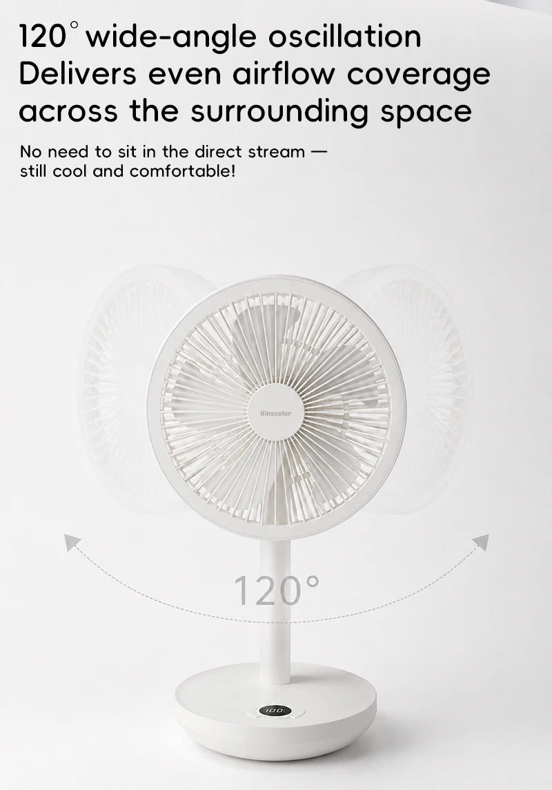 Smart Oscillating Desk Fan