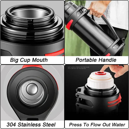 1200ml Insulated Steel Travel Flask