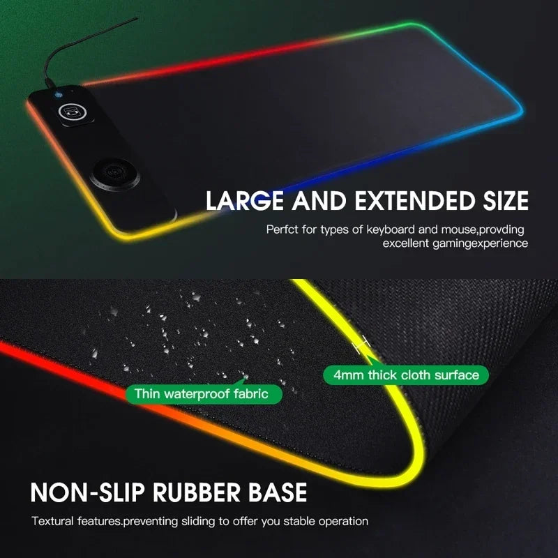 RGBCharge Wireless Keyboard Desk Pad