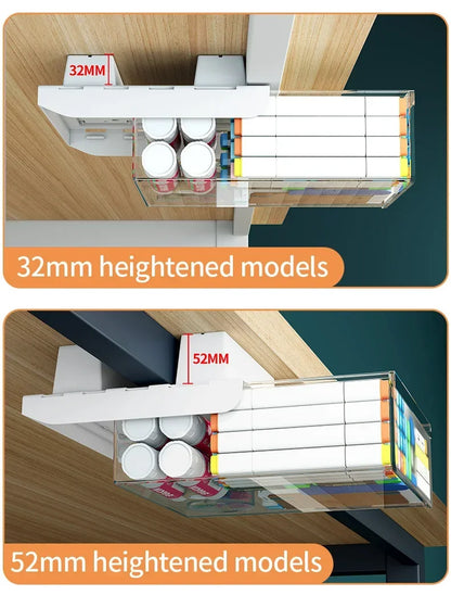 Hidden Under-Desk Drawer Organizer