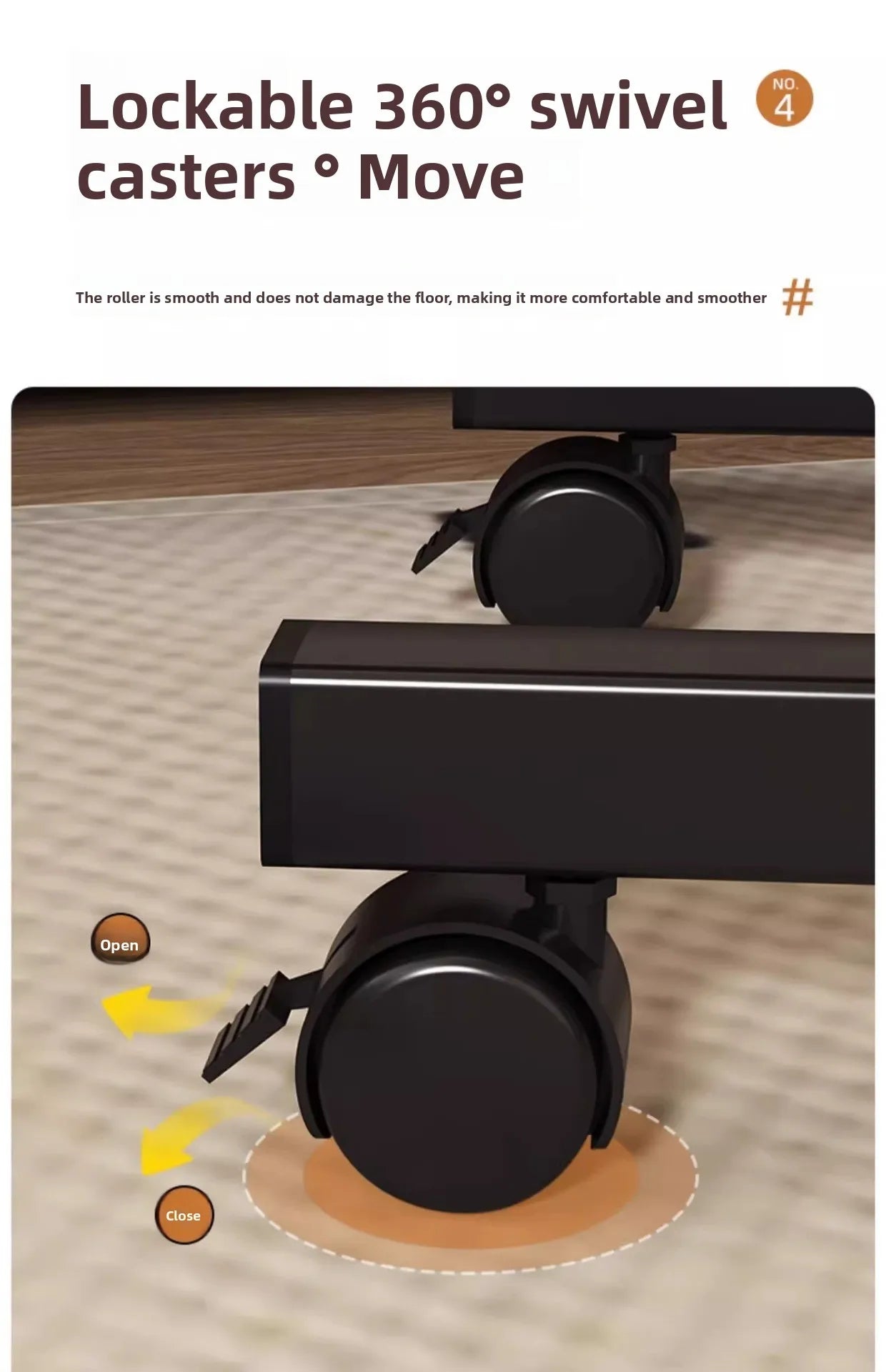 FlexDesk Laptop Bedside Table