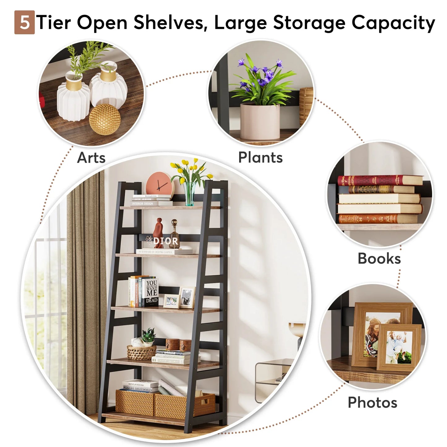 Ironvale Ladder Bookshelf