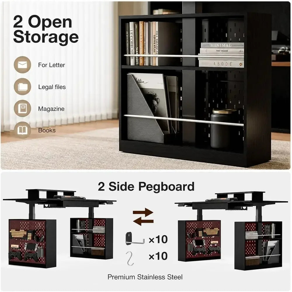 LED Storage Standing Desk