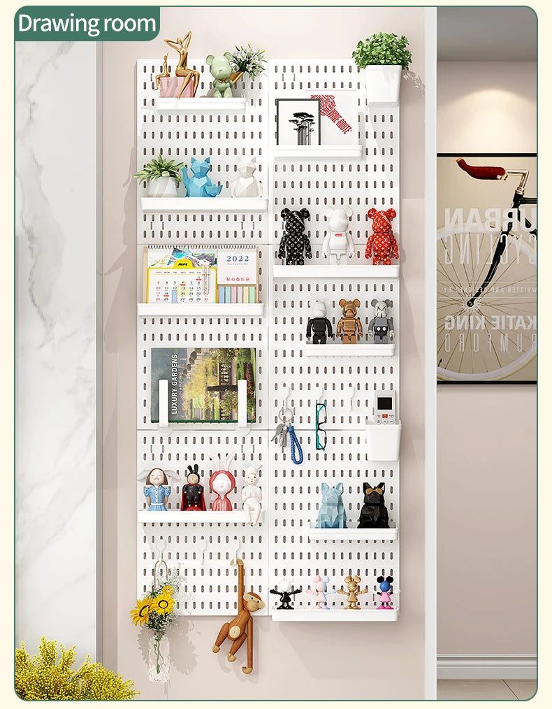 No-Holes Wall Pegboard Organizer