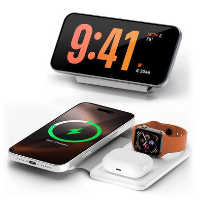 Foldable 3-in-1 Magnetic Charging Dock
