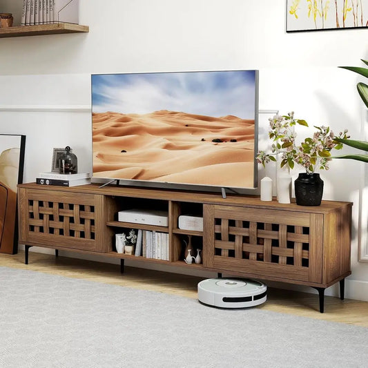 Basket Weave TV Stand