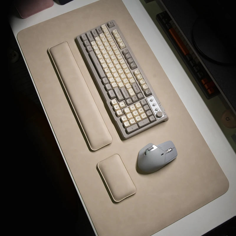 Leather Desk Pad & Wrist Rest Set
