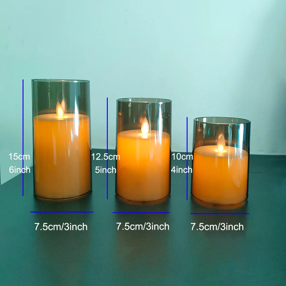 USB Rechargeable LED Candles (3-Pack)
