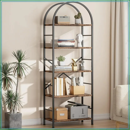 Arbora Arched 5-Tier Bookcase