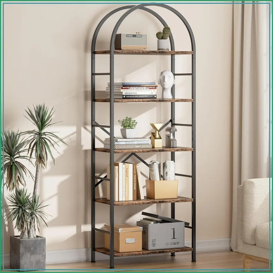 Arbora Arched 5-Tier Bookcase