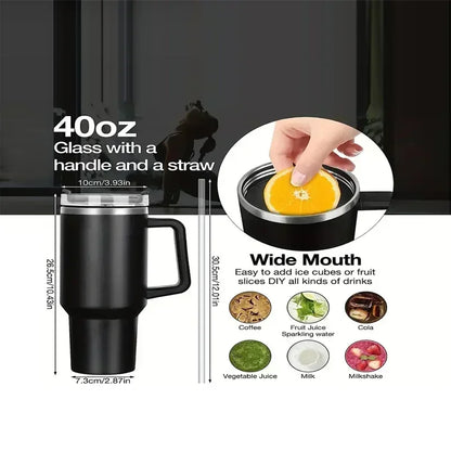 Insulated Water Cup with Straw