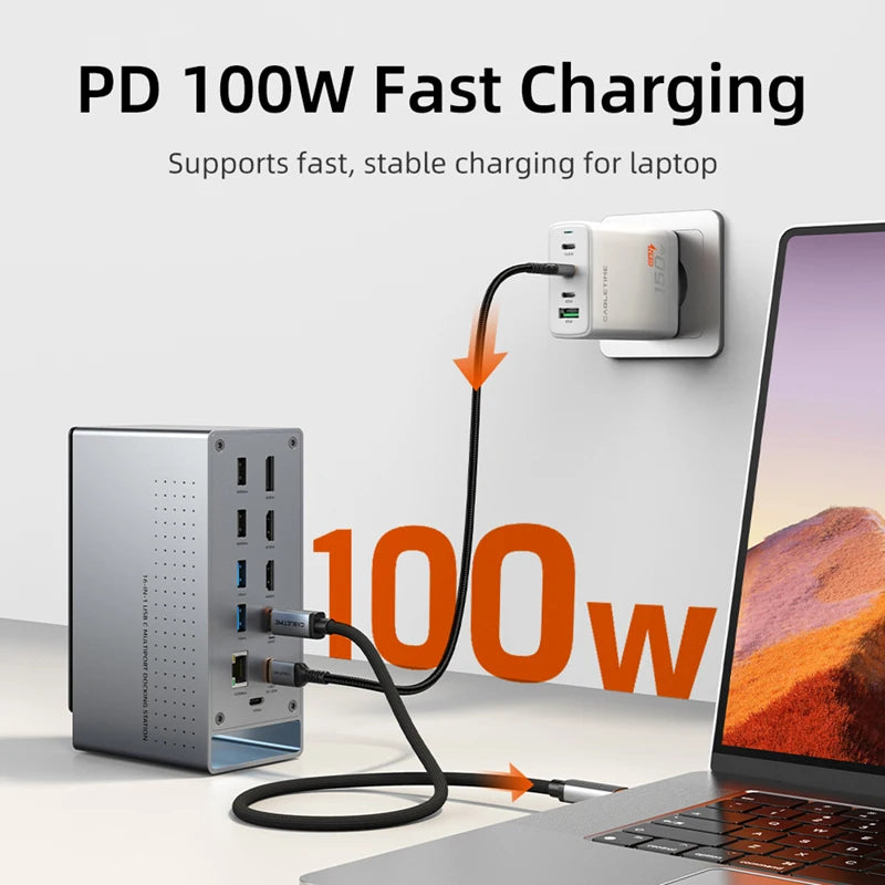 CABLETIME 16-in-1 Docking Station