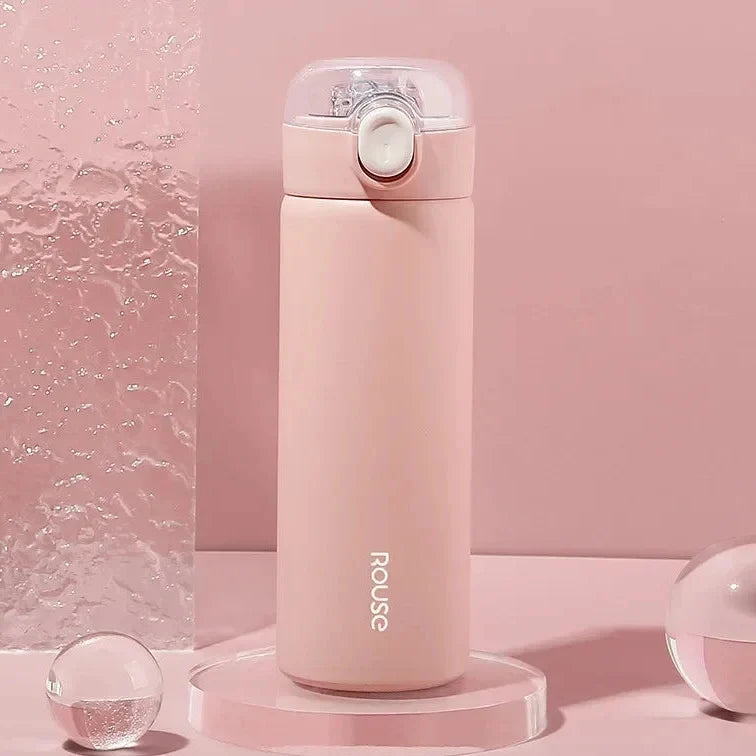 380ml Straw Vacuum Flask for Girls, Steel