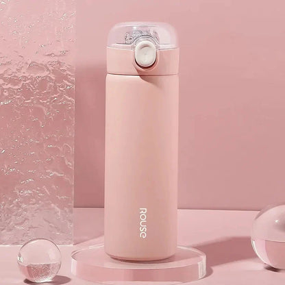 380ml Straw Vacuum Flask for Girls, Steel