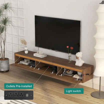 Floating LED TV Stand