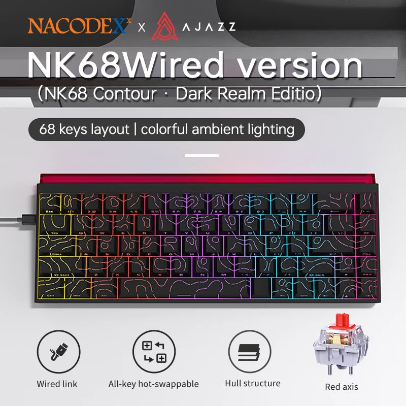 NK68 Hot-Swap Mechanical Keyboard