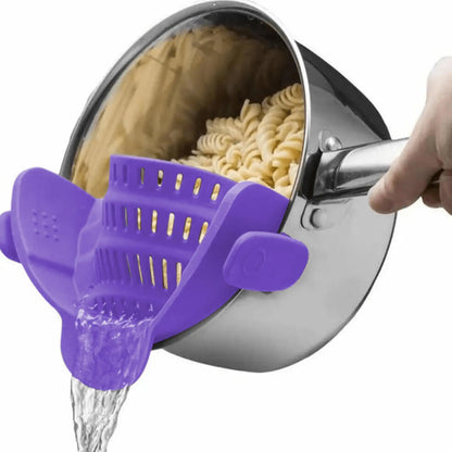 Clip-On Pot Strainer for Pans & Bowls