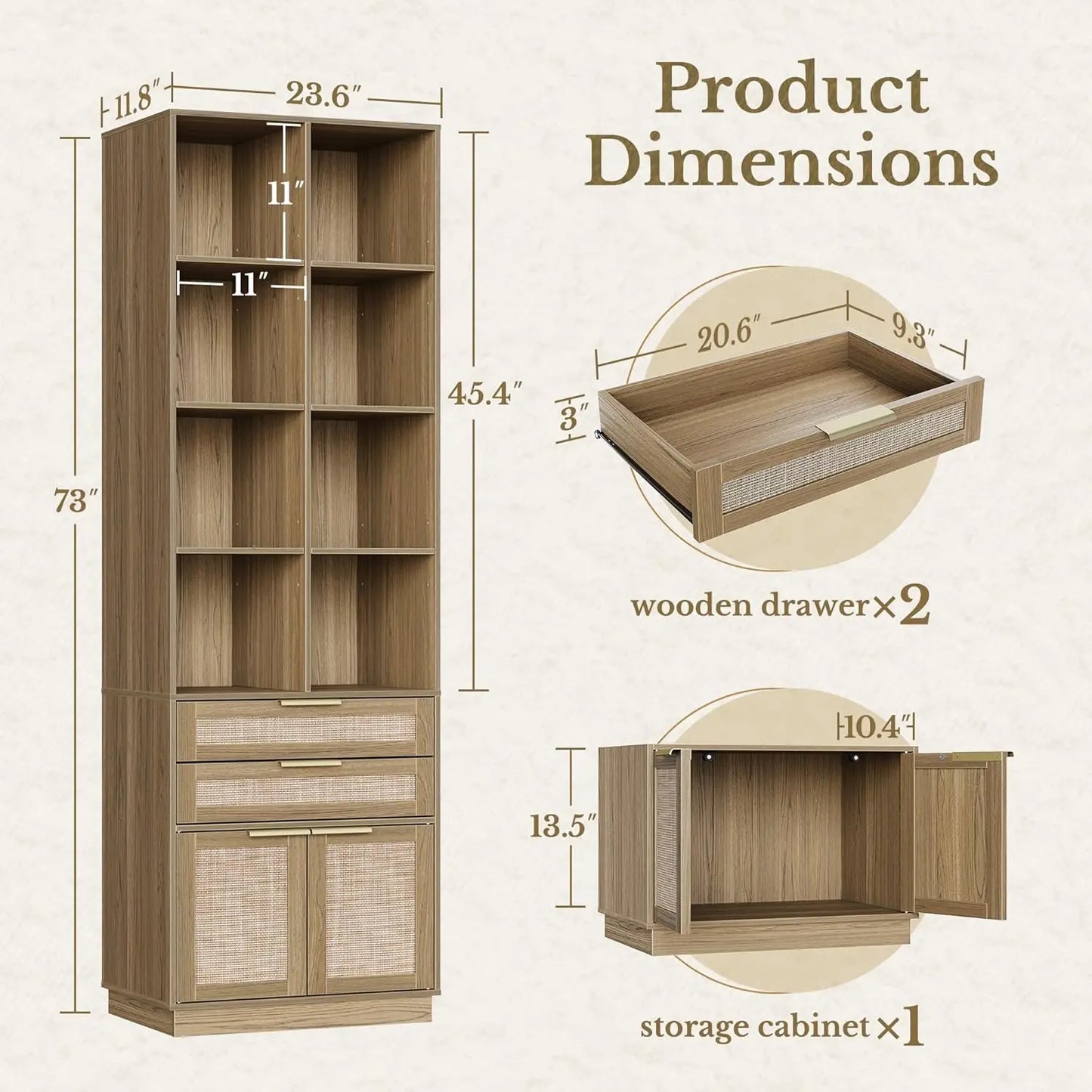 Sterling 48" Standing Desk & Bookshelf Set
