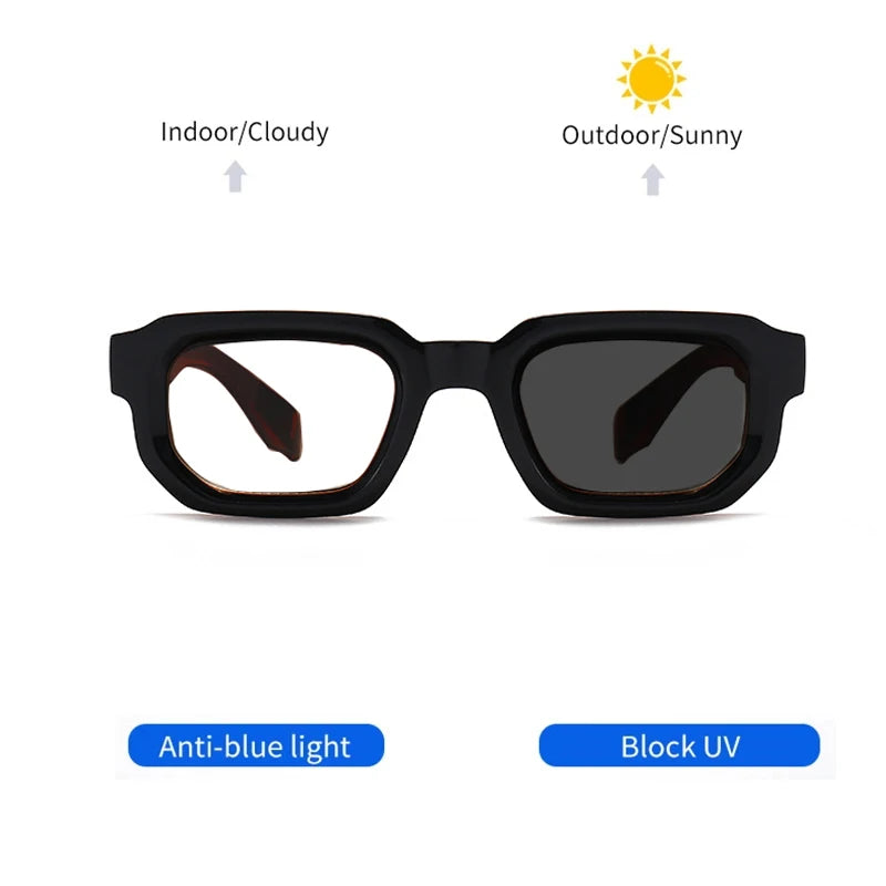 Black Square Anti Blue Light Glasses