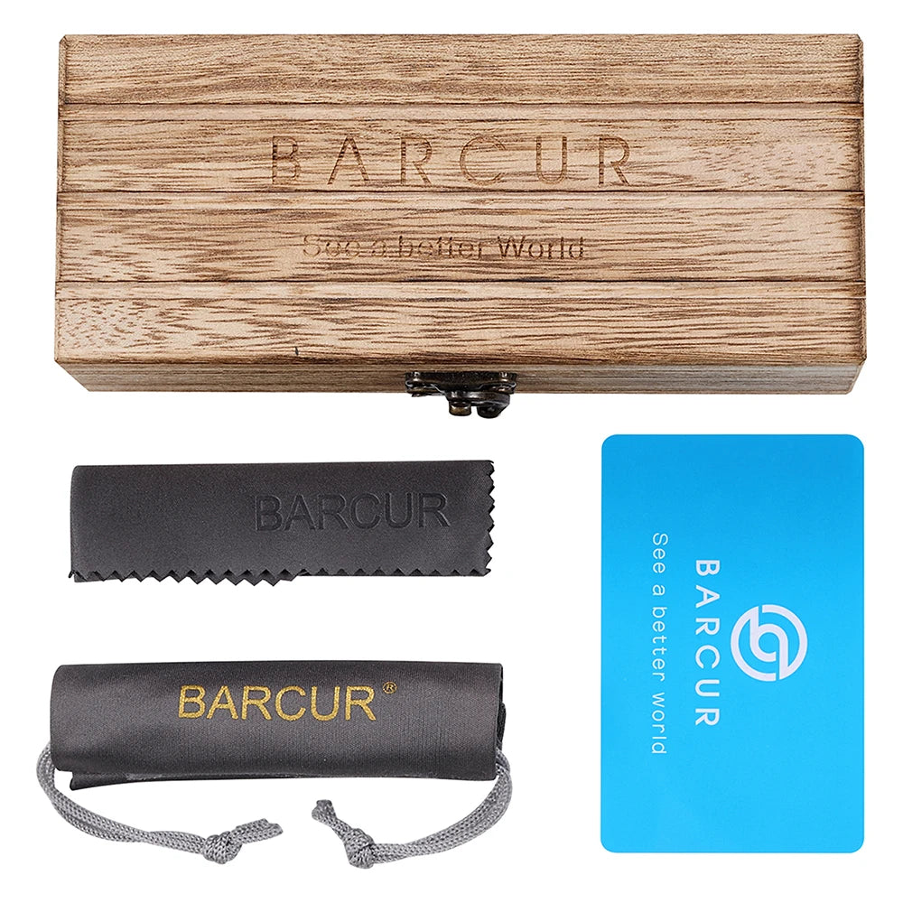 BARCUR Wood Blue Light Glasses