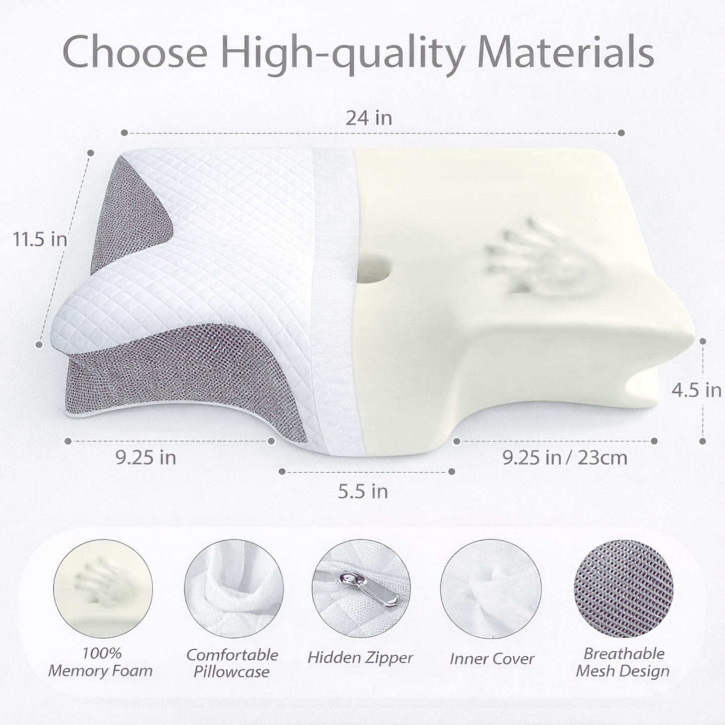 Ergonomic Contour Pillow