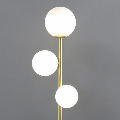 Ergové Japandi Globe Floor Lamp, Gold, Black or White