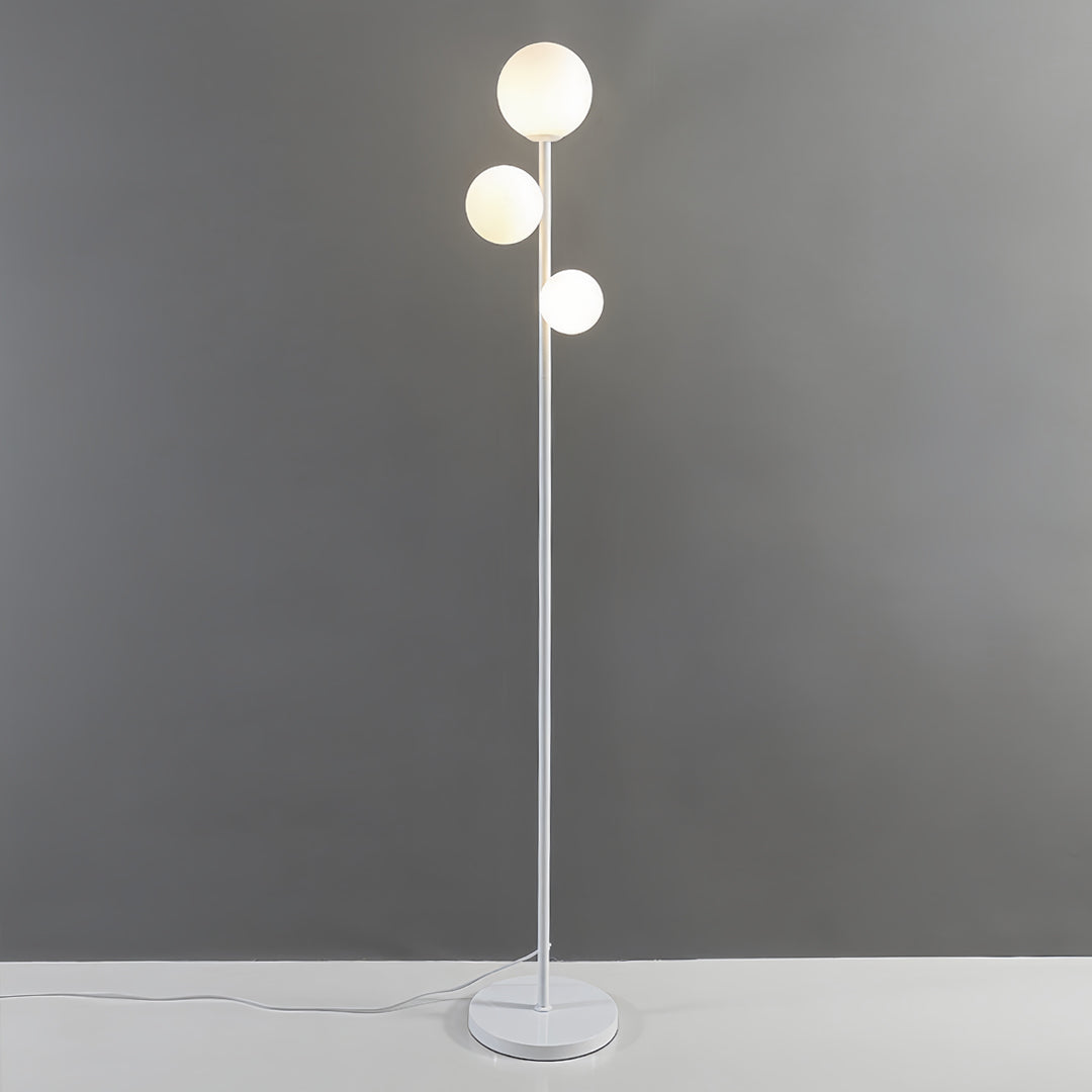 Ergové Japandi Globe Floor Lamp, Gold, Black or White