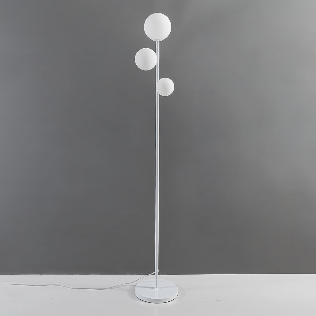 Ergové Japandi Globe Floor Lamp, Gold, Black or White