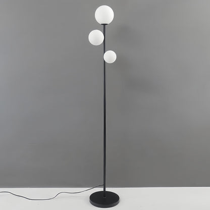 Ergové Japandi Globe Floor Lamp, Gold, Black or White
