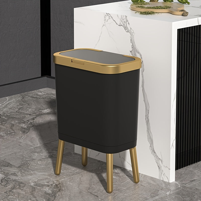 15L Odour-Sealing Trash Can, Elevated Legs