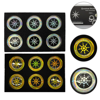 6-Pack EMF Radiation Shield Stickers