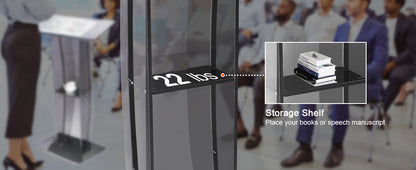 SucceBuy 47in Clear Acrylic Podium