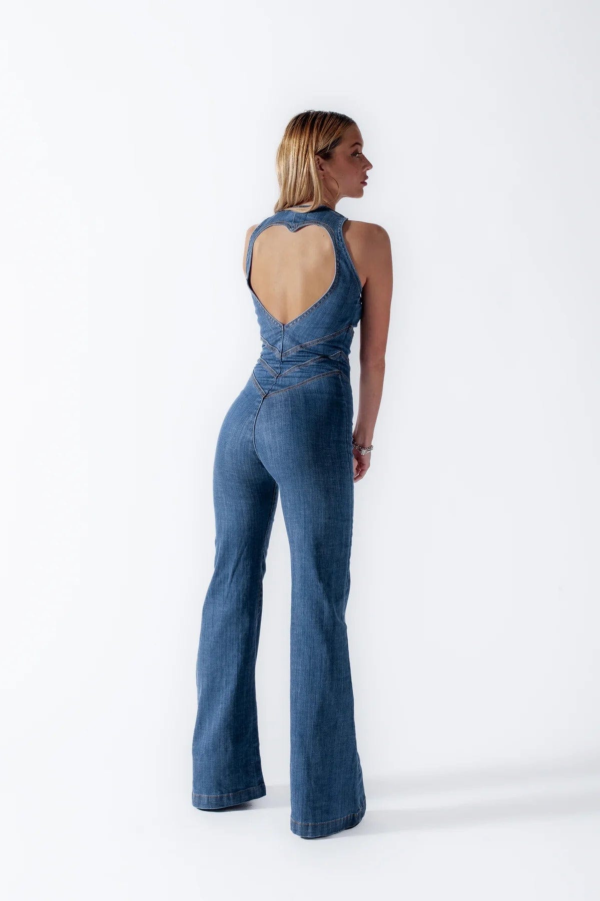 90s Denim Overalls for Women, Body-Hugging Fit