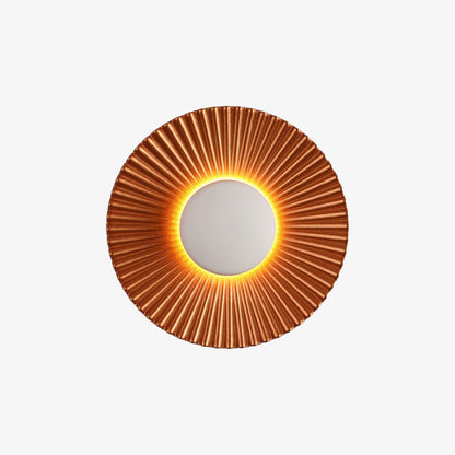 Sunburst LED Wall Sconce with Halo Glow