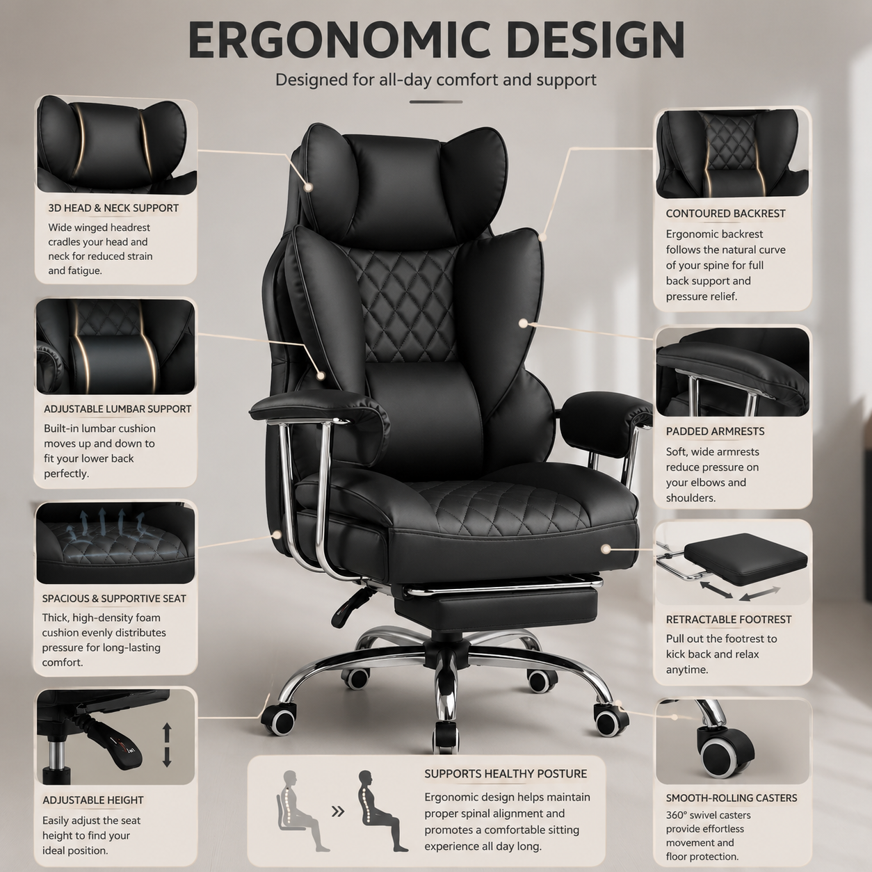 Executive Premium Ergonomic Office Chair
