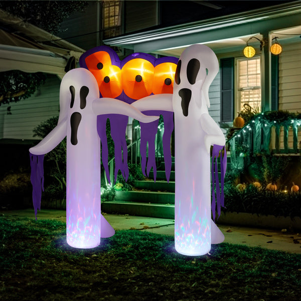 9.8ft LED Ghost Arch Inflatable Halloween Decor
