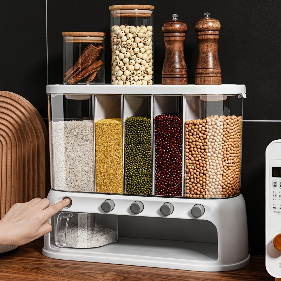 5-Compartment Airtight Pantry Organiser